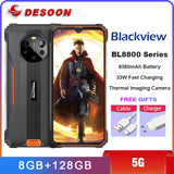 Blackview BL8800 Pro 5G Rugged Phone Thermal Imaging Camera FLIR® Smartphone 33W fast charge 6.58" 8GB+128GB 8380mAh