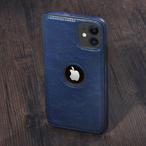 Solid Color PU Leather Phone Case For iPhone (Multi Options Available)