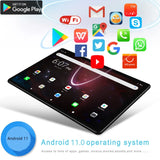 New 10.1 Inch Tablets Android 9.0 Octa Core Phone Call Google Play 4GB RAM 64GB ROM Tablet