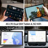 Vasoun Android 13 Tablet 10.1", 12GB(6+6 Expand) RAM, 128GB ROM, Unisco T606 Octa Core, Dual SIM 4G