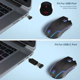 Adjustable Wireless Optical Mouse